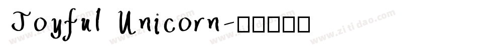 Joyful Unicorn字体转换